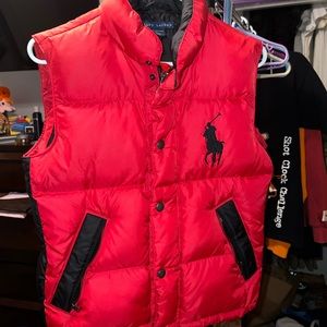 Polo Ralph Lauren Boys Vest Red size small boys
